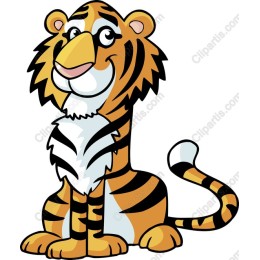 Playful Cartoon Tiger