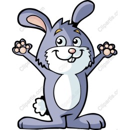 Cheerful Cartoon Rabbit