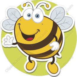 Cheerful Cartoon Bee