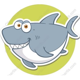 Cute Cartoon Shark