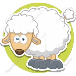Adorable Cartoon Sheep