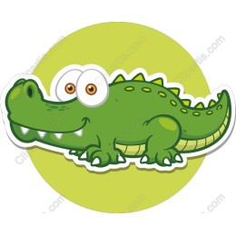 Playful Cartoon Crocodile