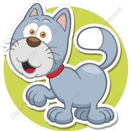 Playful Cartoon Cat