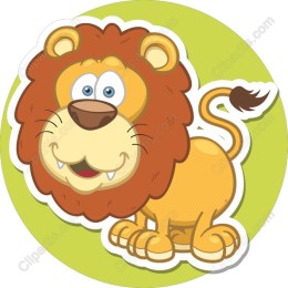 Cheerful Cartoon Lion