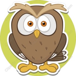 Charming Cartoon Owl