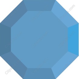 Blue Octagonal