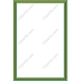 Colorful Double Border Frame