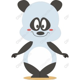 Cute Blue Panda
