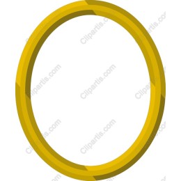Golden Oval Frame
