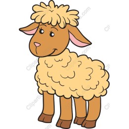 Cheerful Cartoon Sheep