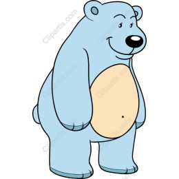 Cheerful Blue Bear