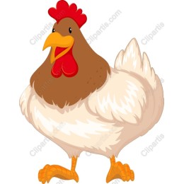 Cheerful Cartoon Chicken