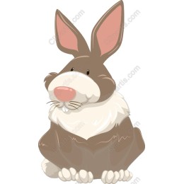 Charming Cartoon Rabbit