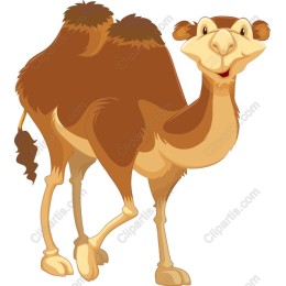 Playful Cartoon Camel