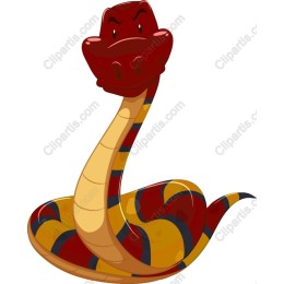 Vibrant Cartoon Snake