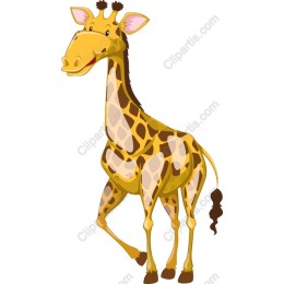 Charming Cartoon Giraffe