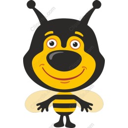 Happy Cartoon Bee