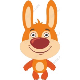 Cheerful Orange Rabbit