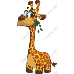 Whimsical Cartoon Giraffe