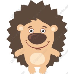 Playful Cartoon Hedgehog