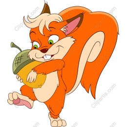 Cheerful Orange Squirrel