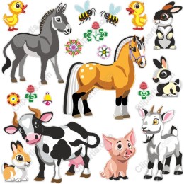 Charming Farm Animals Set