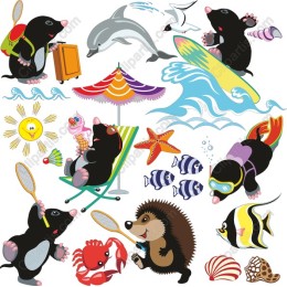 Whimsical Moles Summer Adventure Pack