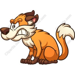 Angry Cartoon Dog