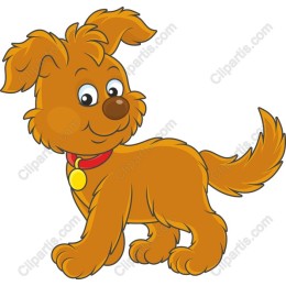 Cheerful Cartoon Puppy
