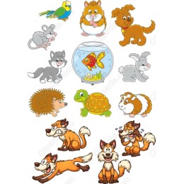 Adorable Animal Clipart Set - 12