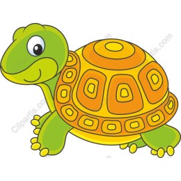 Cheerful Cartoon Turtle