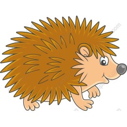 Cute Cartoon Hedgehog