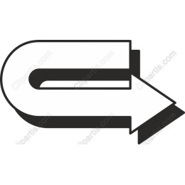 Stylish Letter 'C' with Arrow