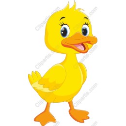 Cheerful Cartoon Duck