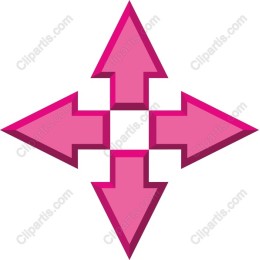 Dynamic Pink Arrow