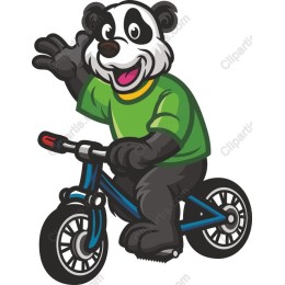 Panda on a Bike