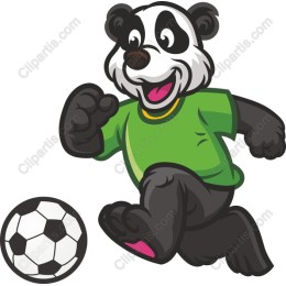 Cheerful Panda Soccer
