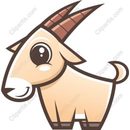 Adorable Goat Cartoon