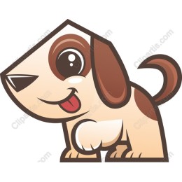Adorable Cartoon Dog