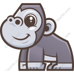 Friendly Cartoon Gorilla