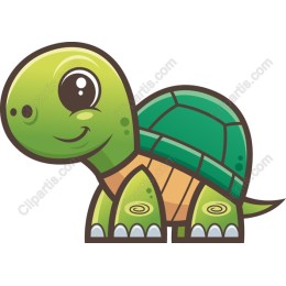 Adorable Cartoon Turtle