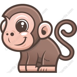 Cheerful Monkey Clipart
