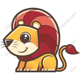 Playful Cartoon Lion