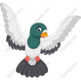 Cheerful Cartoon Bird