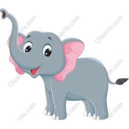 Charming Cartoon Elephant