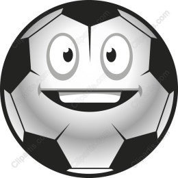 Cheerful Smiling Soccer Ball