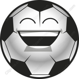 Cheerful Smiling Soccer Ball