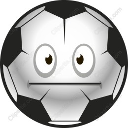 Playful Soccer Ball Cartoon