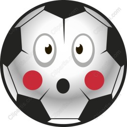 Playful Cartoon Soccer Ball