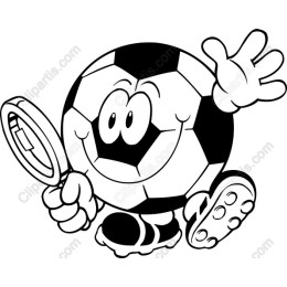 Cheerful Soccer Ball Character